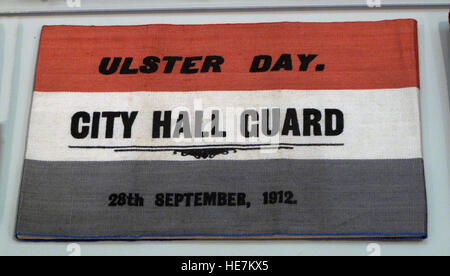 Ulster giorno - 28 set 1912 - City Hall Guard - Home crisi della Regola Foto Stock