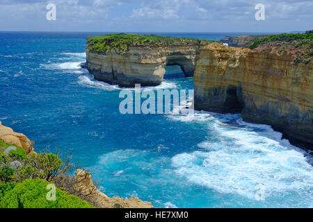 Il Loch Ard Gorge sulla Great Ocean Road in stato australiano di Victoria Foto Stock