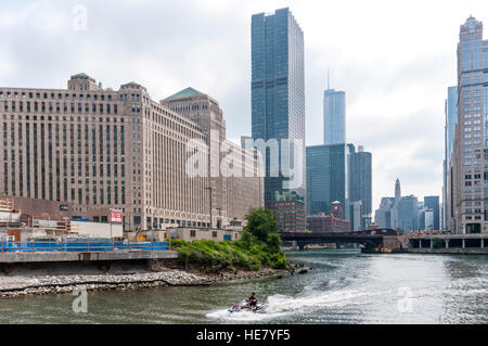 Gli anni trenta Merchandise Mart di Chicago era originariamente un centro di distribuzione per il Marshall Field & Company. Foto Stock