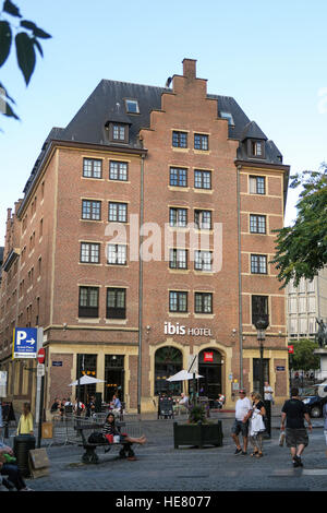 Ibis Hotel si trova nel centro di Bruxelles, Belgio. Foto Stock