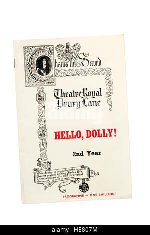 Programma per il 1965 la produzione di Hello Dolly! Da Jerry Herman al Theatre Royal Drury Lane. Foto Stock