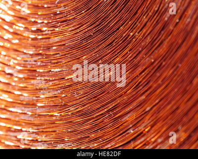 Rame metallo induttore Foto Stock