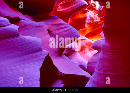 Famoso Antelope Canyon vicino a pagina, Arizona Foto Stock