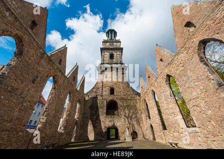 Rovine della chiesa, Aegidienkirche, Hannover, Bassa Sassonia, Germania Foto Stock