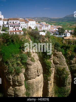 El Tajo Gorge, Ronda, Andalusia, Spagna Foto Stock