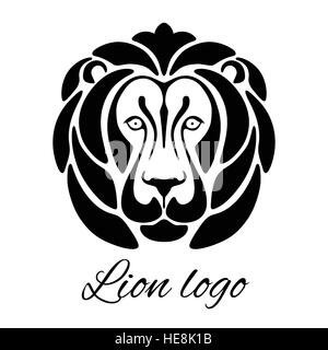 Immagine di una testa di leone, perfetto per un logo o un simbolo Illustrazione Vettoriale