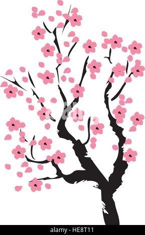 Illustrazione vettoriale di Cherry Blossom tree Illustrazione Vettoriale