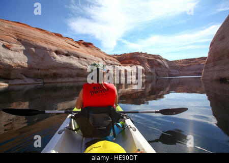 Il Lake Powell e Glen Canyon National Recreation Area Arizona, Stati Uniti d'America Foto Stock