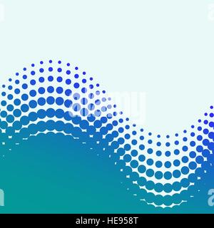 Abstract vettore sfondo mezzitoni - light blue wave Illustrazione Vettoriale