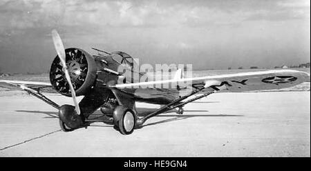 Curtiss XP-31 Vista frontale 3/4, con il Wright R-1820 Ciclone motore radiale (U.S. Air Force foto) Foto Stock