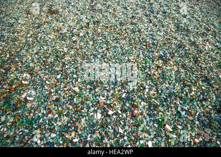 Chiusura del vetro del mare Foto Stock