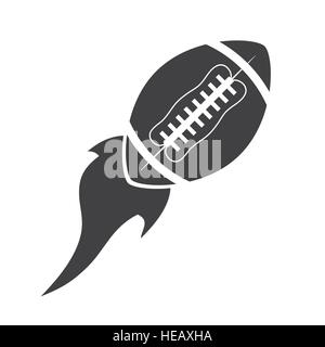 American Football legate allo sport immagine icona illustrazione vettoriale design Illustrazione Vettoriale