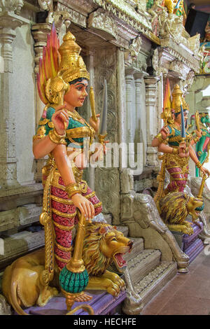 Sri Veeramakaliamman tempio indù, Little India, Singapore Foto Stock