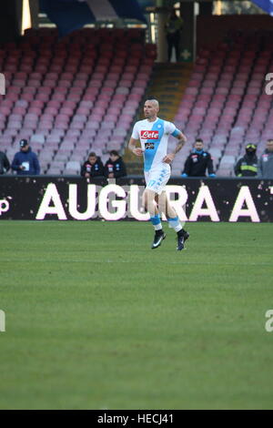 Napoli, Italia. Xviii Dicembre, 2016. Marek Hamšík SCC (Napoli) in azione durante la partita di calcio tra SSC Napoli e Torino F.C. presso lo Stadio San Paolo di Napoli .Risultato finale Napoli vs. Torino F.C. 5-3 © Salvatore Esposito/Pacific Press/Alamy Live News Foto Stock