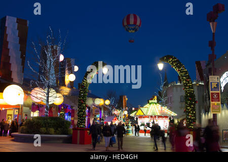 Villaggio Disney a Natale Marne La Vallee Francia Foto Stock