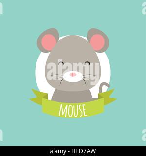 Cartoon carino mouse Illustrazione Vettoriale
