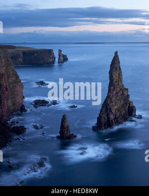 Pile di Duncansby, Caithness in Scozia Foto Stock