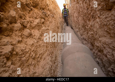 Urbano di costruzione al galleggiamento in Zarqa, Giordania. Foto Stock