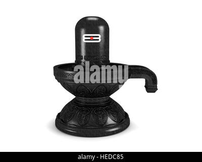 Dio indù Siva Linga - Immagine 3D rappresentata Foto Stock