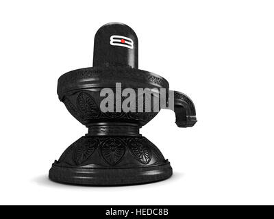 Dio indù Siva Linga - Immagine 3D rappresentata Foto Stock