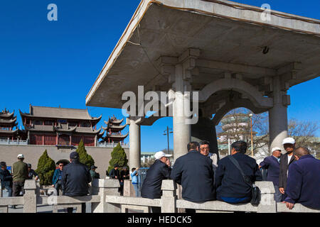 Padiglione Yuhuangge dell'Imperatore di Giada, Yinchuan, Ningxia, Cina Foto Stock