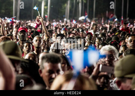 Fidel Castro funerali Foto Stock