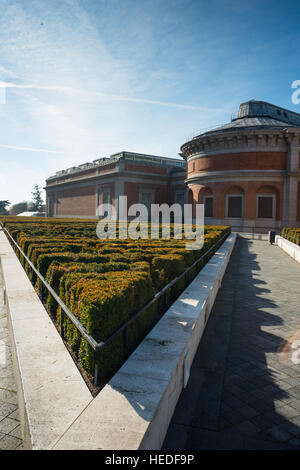 Spagna, Madrid, El Retiro district, il Museo del Prado. Museo Nacional del Prado. Foto Stock