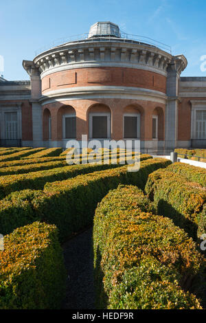 Spagna, Madrid, El Retiro district, il Museo del Prado. Museo Nacional del Prado. Foto Stock