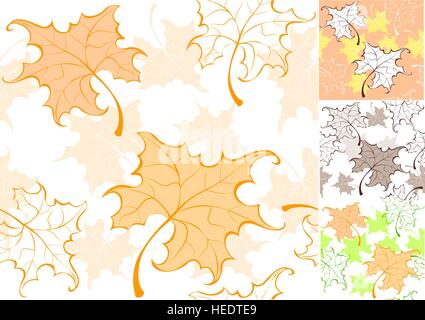 Disegno da foglie di autunno Illustrazione Vettoriale