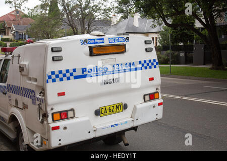 Nuovo Galles del Sud della polizia di trasporto del veicolo di Sydney , Australia Foto Stock