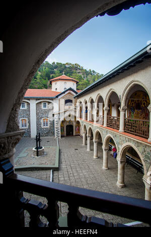 Il Monastero Kykkos nei monti Troodos Foto Stock