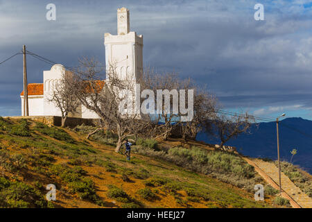 La moschea di spagnolo (1920s), Chefchaouen, Chaouen, Marocco Foto Stock