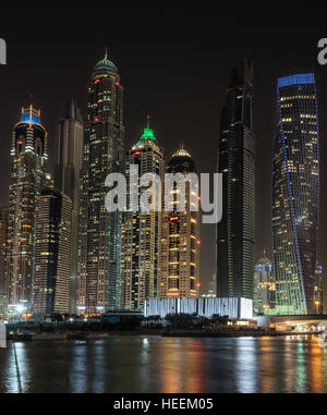 Marina di Dubai negli Emirati arabi uniti Foto Stock