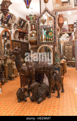 Metal Works shop, Fes, Marocco Foto Stock