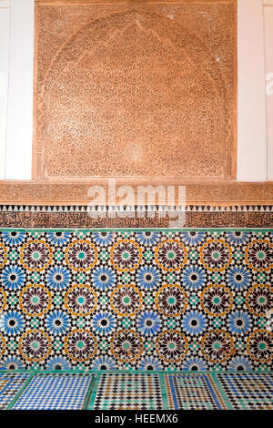 Tombe Saadid (XVI secolo), Marrakech, Marocco Foto Stock