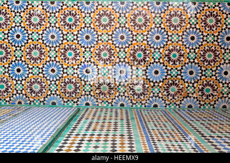 Tombe Saadid (XVI secolo), Marrakech, Marocco Foto Stock