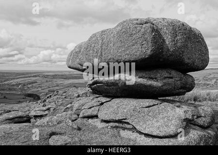 Vista dal grande Mis Tor Dartmoor Foto Stock