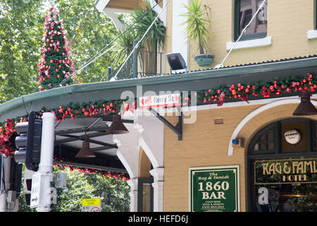 Rag e Famish pub public house in Berry street,North Sydney, Australia Foto Stock