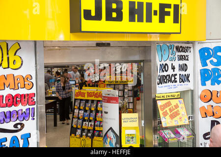 JB HI-FI elettrico hifi negozio di elettronica a nord di Sydney, JB Hifi anche proprio i bravi ragazzi catena di vendita al dettaglio,l'Australia Foto Stock