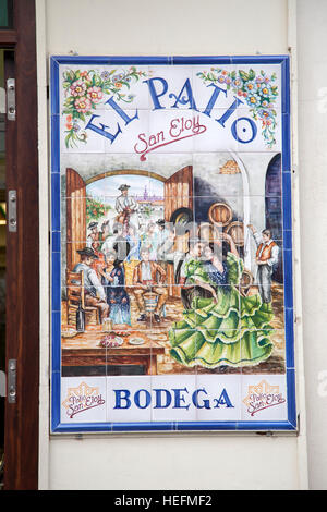 El Patio San Eloy ristorante; Siviglia; Spagna Foto Stock