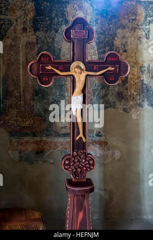 Staro Nogoricane Kumanovo, Macedonia - 22 Settembre 2016: La Chiesa di San Giorgio (Crkva Svetog Djordja) è un Macedone chiesa ortodossa nella vil Foto Stock