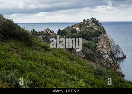 Skiathos, Kastro, Grecia Foto Stock