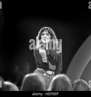 Italienische Sängerin Loredana Berrte, Deutschland 1970er Jahre. Cantante italiana Loredana Berte, Germania degli anni settanta. Foto Stock