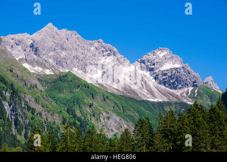 GroÃŸer Wilder, 2379m, Hochvogelgruppe und Rosszahngruppe, AllgÃ¤uer Alpen, AllgÃ¤u, Bayern, Deutschland, Europa Foto Stock