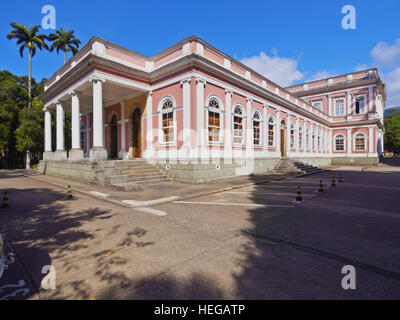 Il Brasile, Stato di Rio de Janeiro, Petropolis, vista esterna del Museu Imperial de Petropolis. Foto Stock