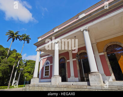 Il Brasile, Stato di Rio de Janeiro, Petropolis, vista esterna del Museu Imperial de Petropolis. Foto Stock