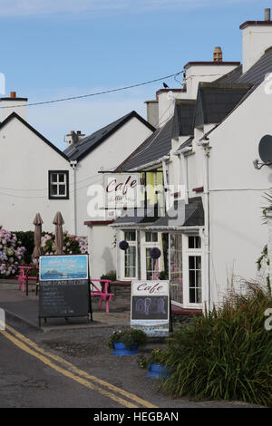 La nebbia di Skellig Cafe a Portmagee, nella contea di Kerry, Irlanda Foto Stock