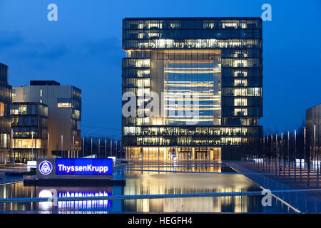 Germania, Essen, ThyssenKrupp Quartier, nuova sede della società ThyssenKrupp in Essen-Altendorf. Foto Stock