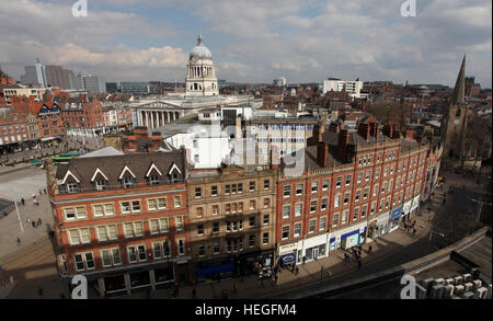 Nottingham City Centre skyline Foto Stock