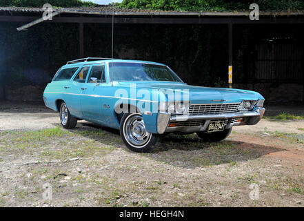 1968 Chevrolet Bel Air station vagone classico americano Foto Stock